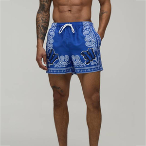 Shorts en molleton de coton pour homme, imprimés OEM, style streetwear personnalisé avec motif graphique, longueur genou, cordon de serrage, décontracté - Product Image 1