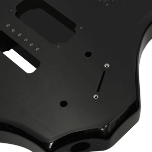 DIY Electric Guitar Kits 6-String Flame Shaped HSH Mahogany Body Maple Neck Black Accessories - Product Image 5