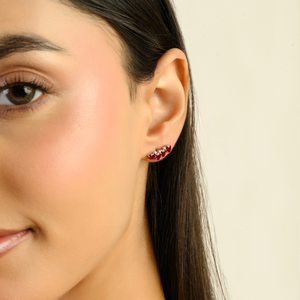 Pendientes de Plata de Ley 925 de Primera Calidad con Rubí Natural, Joyería Fina para Mujer, Ideales para Fiestas - Product Image 2