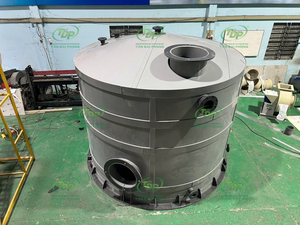 Tanques de Almacenamiento de PVC Gris para Productos Químicos, Recipientes a Presión de PVC Gris de Alta Calidad para Agua, Aceite y Combustible, Vietnam - Product Image 3