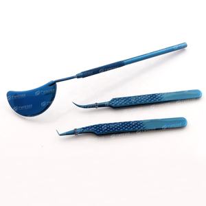 Pinzas de pestañas de acero inoxidable personalizadas profesionales al por mayor, todos los colores disponibles, puntas curvas puntiagudas para pestañas - Product Image 5