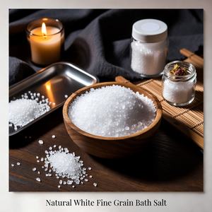 Sal de Baño del Himalaya Natural Blanca de Grano Fino Tallada en Piedra, Ecológica, Mineral Fresco para Terapia de Spa, Cristal Relajante para Baño Corporal - Product Image 4