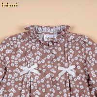DR4505-Petite Tier-Rüschenbluse Woll-Strickjacke Maßgefertigte Baby-Mädchen Winterkleidung Dick Atmungsaktiv Bestickt ODM