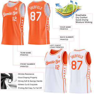 Ensemble de maillots de basket-ball réversibles personnalisés, uniforme d'équipe sans manches, impression du nom et du numéro pour l'entraînement scolaire et les matchs - Product Image 2