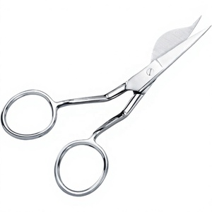 Double-Pointed Duckbill Applique <b>Scissors</b> 6 Inch <b>Left</b> <b>Handed</b> Silver Surgical Instrument - Product Image 2