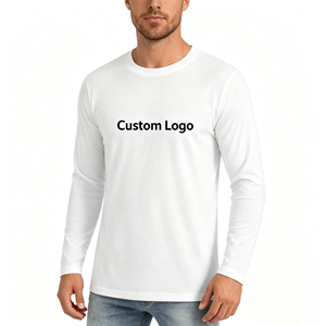 Camiseta de Manga Larga con Logotipo Personalizado para Hombre y Mujer, Cuello Redondo de Algodón, Camiseta Promocional para Eventos y Ropa de Trabajo - Product Image 2