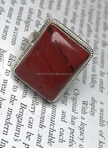 แหวนแจสเปอร์สีแดงธรรมชาติ925แหวนเงินแท้สำหรับเป็นของขวัญทำมือเครื่องประดับสำหรับเดือนมีนาคมสำหรับเธอ - Product Image 6