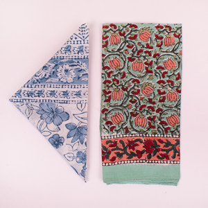 Bohemian Style Cotton Block Print Bandana 21X21 Inch Custom Promotional Scarf Wholesale Supplier Manufacturer Factory - Product Image 6