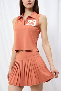 Uniformes de Tenis para Mujer, Shorts y Camiseta, Color Personalizado, Impresión a Color, 100% Poliéster, Anti-UV, Secado Rápido, Transpirable, Ecológico - Product Image 5