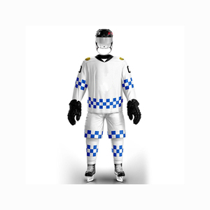 Uniforme de hockey sur glace pour homme adulte, 100% polyester, respirant, séchage rapide, logo imprimé par sublimation, position personnalisable, tissu - Product Image 5