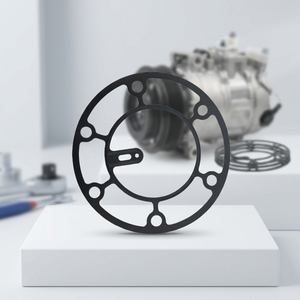 Nouveau joint d'étanchéité en fer noir pour compresseur Gamela, 0,38 mm, pièce de rechange, réf. OE. pour le numéro de pièce V5-92 711057 Ex-Work Universal Fitment - Product Image 2