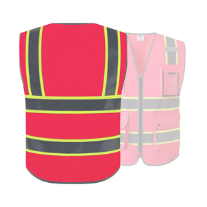 Gilet de travail antistatique en polyester fluorescent de haute qualité, certifié CE, provenant d'un exportateur en gros pour l'habillement. - Product Image 6