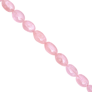 Natural Morganite <b>Classic</b> Strand Bracelet 925 Sterling Silver Smooth Oval Gemstone Handmade Unique Design High Quality Jewelry - Product Image 2