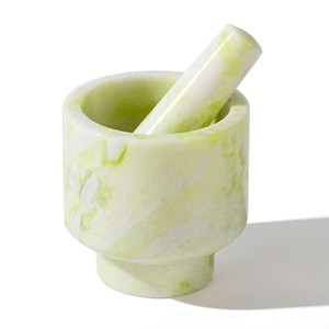 Ensemble mortier et pilon en marbre noir - Kit de broyage en gros Inde - Product Image 3