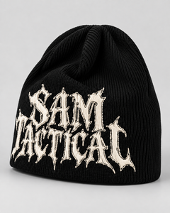 Bonnet tactique noir Sam brodé style punk unisexe, casquette d'hiver 56-58cm, prix de gros, respirant, 2026 - Product Image 5