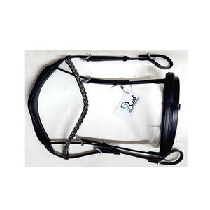 Brida de diseñador de cristal plateado de 8mm de alta calidad Características cómodas Banda de cejas ecuestre de cuero genuino Productos para caballos - Product Image 1