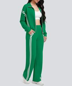 Conjunto Deportivo de Dos Piezas para Mujer, Personalizado, de Algodón y Felpa, Talla Grande, para Gimnasio y Fitness, con Logotipo Impreso, para Deportes de Invierno, Venta al Por Mayor OEM - Product Image 1