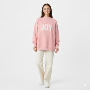Womens mock neck <b>sweatshirt</b> made with soft fabric relaxed fit <b>long</b> sleeves and modern styling for casual everyday wear durable - Product Image 1