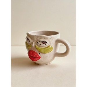 Eye Catching Handmade Ceramic <b>Mug</b> With Cartoon Face Design Matte Finish Novelty Gift <b>For</b> Party - Product Image 5