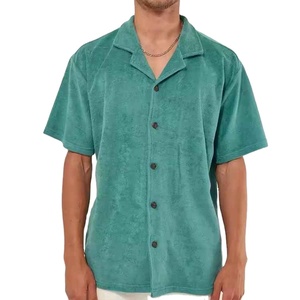 Tissu en coton gaufré respirant de haute qualité, idéal pour les activités de loisirs et le quotidien estival, confortable et flexible, polo pour homme. - Product Image 3