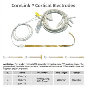 Electrodos Corticales Estériles CoreLink, Sensor de Banda ECoG para EEG Intracranial, Diagnóstico Clínico de Epilepsia, Neurocirugía - Product Image 1