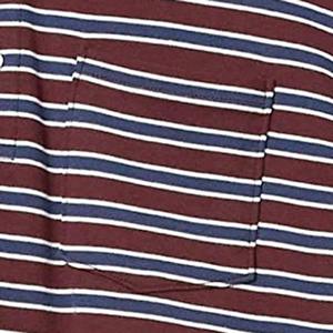 Polo en coton rayé pour homme de qualité supérieure, manches courtes, décontracté, respirant, tissu Oxford avec poche, coupe classique - Product Image 2