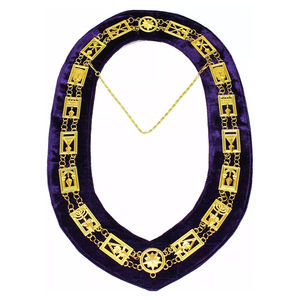 Collar de Cadena Cryptic Mason Royal & Select Master, con Reverso Morado, Tela de Alta Calidad, Collar de Cadena Personalizado - Product Image 1