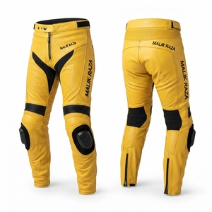 Pantalones de Cuero Personalizados para Motociclistas, Hombres y Mujeres |   Equipo de Carreras de Cuero Hecho a Medida - Product Image 4