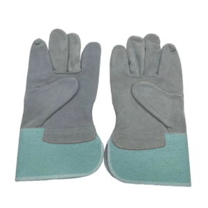 Guantes de seguridad de cuero vacuno partido para hombre, estilo canadiense, con certificación CE, resistentes al calor, antideslizantes, con puño de seguridad, 11 oz, venta al por mayor - Product Image 2