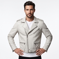 Dumela Nouvelle Veste Bomber en Cuir Gaufré Décontractée pour Homme, Coupe Droite, Bouton Unique, Couleur Unie, Service OEM, Noire, Séchage Rapide, Respirante