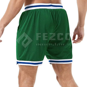 Shorts décontractés coupe-vent en polyester 100% respirant et absorbant l'humidité avec taille élastique pour hommes, vêtements de sport pour adultes - Product Image 2