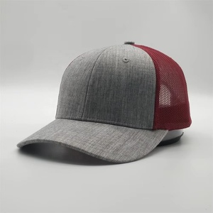 Gorra Trucker de Malla Roja y Gris, 6 Paneles, Ajustable, Informal, para Primavera/Verano, para Hombre Adulto 2027 - Product Image 6