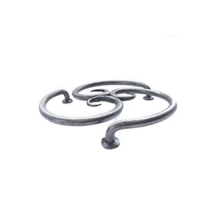 Handmade Stainless Steel <b>Trivet</b> Vintage Scroll Design Custom Shape Table Mat Decorative Heat Resistant Metal Pad - Product Image 4