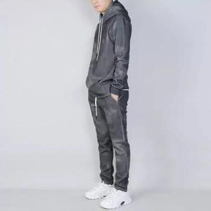 Wholesale New Arrival Custom Logo Men's <b>Tracksuit</b> Casual Plus Size Sweat Suit with Zipper Closure Summer Design - Product Image 3