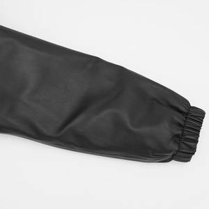 แจ็กเก็ตหนังแกะสำหรับผู้ชาย, แจ็คเก็ตหนังวัวกันน้ำมีฮู้ดเหมาะสำหรับฤดูหนาวปรับแต่งได้มีซิปปิดสำหรับรถจักรยานยนต์ - Product Image 6