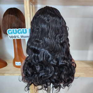 ผมแท้ 300 กรัม ขายดี รับประกันคุณภาพ ผมยาวใส สำหรับวิกผมแบบลูกไม้ด้านหน้า 24 นิ้ว แบบ Super Double Drawn 5x5 Lace - Product Image 4