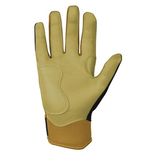 Guantes de Béisbol de Cuero en Oferta, Cierre de Velcro en los Dedos, Excelente Agarre, Color Amarillo Personalizado - Product Image 6