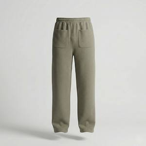 กางเกงจ็อกเกอร์ทรงบ็อกซี่สำหรับผู้ชาย ผ้าวูลฟลีซเนื้อหนา ซักย้อมแบบเอซิดวอช เป็นมิตรต่อสิ่งแวดล้อม ทรงหลวมสบาย พร้อมขอบเอวยางยืด ขายส่ง - Product Image 2