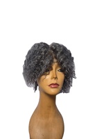 Perruque complète en cheveux humains bruts 100% naturels avec cheveux indiens bouclés Remy