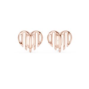 Conjunto de pendientes de corazón modernos en oro blanco macizo de 18 quilates para compromiso, boda, fiesta, San Valentín, eventos glamurosos y uso diario para mujer. - Product Image 5