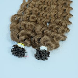 Extensions de cheveux à pointe plate à la kératine de haute qualité 100g Style ondulé profond usine directe en gros cheveux crus Vietnam - Product Image 2