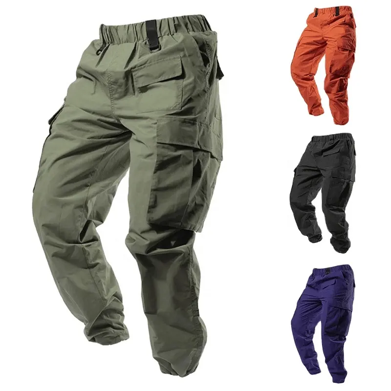 Multi-Pocket Casual Pants Men Tactical Joggers Cargo Pants Men's Outdoor Hiking Trekking Sweatpants Male Hip Hop Bottom