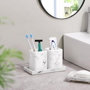 Soportes para cepillos de dientes, paquete de 2, soportes de secado rápido para cepillos de dientes para baño, vasos de diatomita para cepillos de dientes, cepillos de dientes eléctricos y - Product Image 4