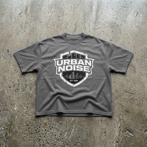 เสื้อยืดโอเวอร์ไซส์ผู้ชายไซส์ใหญ่พิเศษ คอโอ ผ้าฝ้าย 100% หนัก 250gsm คุณภาพสูง ล้างสีแบบแอซิดวอช สไตล์วินเทจ รับสกรีนโลโก้ ขายส่ง - Product Image 2