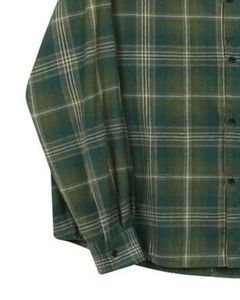 Men Olive Green Plaid Casual <b>Shirt</b> Cotton Polyester Long Sleeve <b>Button</b> Down Check <b>Shirt</b> For Wholesale OEM Export Supply Market - Product Image 5