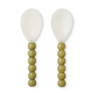 Beaded Resin <b>Salad</b> Spoon New Style Resin <b>Salad</b> Server European & American Design for Home & Hotel Kitchen Use Food Serving <b>Tool</b> - Product Image 4