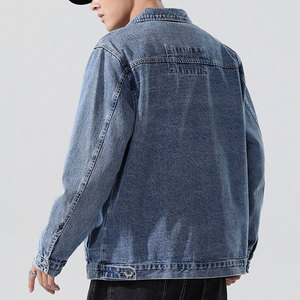 Vestes en jean pour hommes, design stylé avec logo personnalisé, streetwear, vêtements tendance, vente en ligne, veste d'hiver - Product Image 4