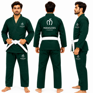 Kimono de Jiu-Jitsu Brésilien de Haute Qualité, 100% Coton Léger, Personnalisable, Tenue d'Arts Martiaux avec Option de Logo Frontal - Product Image 4