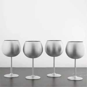 Wholesale Gold Stainless Steel Champagne Flutes Shatterproof Metal <b>Wine</b> <b>Goblet</b> Wedding Toasting Glasses Party Barware - Product Image 5