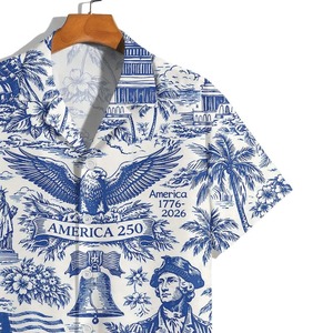 Chemises hawaïennes à manches courtes pour hommes, motifs personnalisés, impression numérique haute définition - Product Image 6
